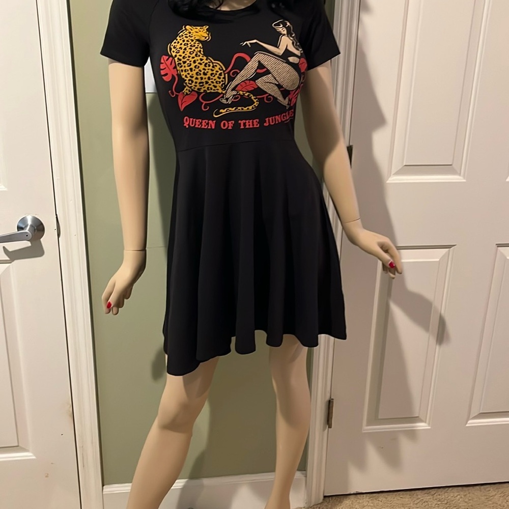 Sourpuss Queen of the Jungle Skater Dress